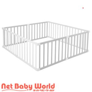 木製ベビーサークル ホワイト＆グレー ( 1台 )/ カトージ(KATOJI)