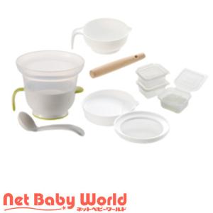 リッチェル 調理器セット Eおかゆ ( 1セット )/ リッチェル ( お食事グッズ ベビー食器 )