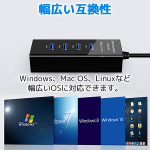 USBハブ 3.0 Hub 4ポート 高速 転...の詳細画像3