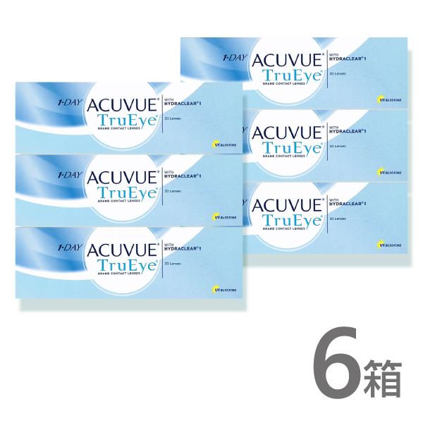ワンデーアキュビュートゥルーアイ 30枚 6箱 コンタクトレンズ 1day 1日使い捨て ジョンソン...