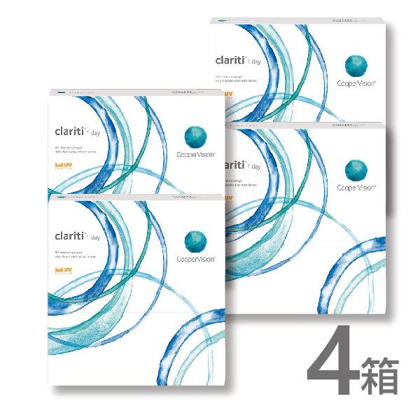 クラリティワンデー 90枚 4箱 コンタクトレンズ ワンデー 1日 1day 使い捨て クーパービジ...