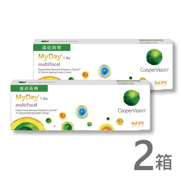 マイデイマルチフォーカル 遠近両用 30枚入 2箱 コンタクトレンズ ワンデー 1日 遠近 使い捨て...