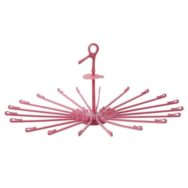 日本製 パラソルハンガー 20本掛け ピンク XB-20 グリップ式 折りたたみ 物干し ランドリー...