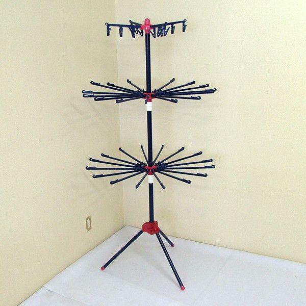 スタンド物干し3段 テンダー1 EC-30 XB エクセルブルー 紺色 ピンチ12個付 日本製