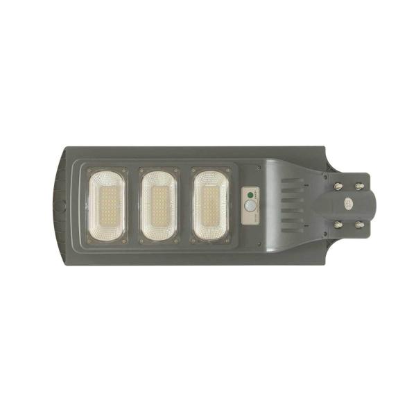 LEDソーラーライト ポール付で手間いらず リモコン付 人感センサーで自動点灯・自動消灯