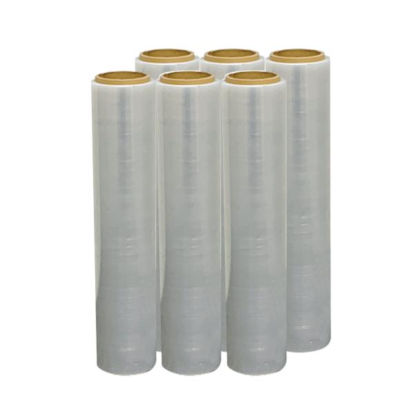 リサイクルストレッチフィルム HKR15 厚み15μm x 幅500mm x 長さ300m 6巻入 ...