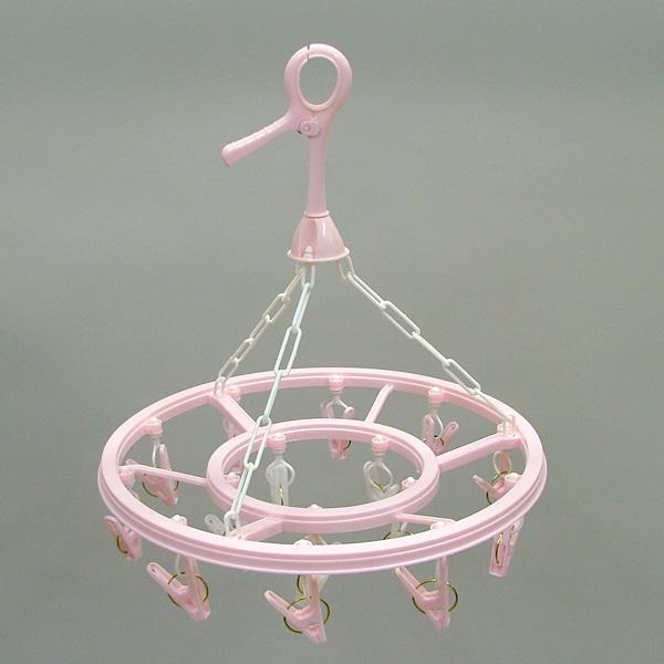 洗濯物干し 丸ハンガー ピンチ15個付き 洗濯ハンガー 日本製　