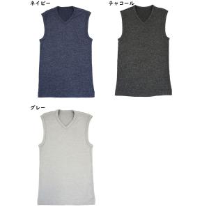 粋肌着 3重奏で保温する 暖かさね メンズベス...の詳細画像4