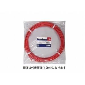 JAPPY IV 5.5R ミニ定尺 100m 600Vビニル絶縁電線 より線 5.5平方mm 赤 ...