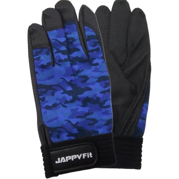 JAPPY JPF-178MB-L 作業用手袋(JAPPYフィット) Lサイズ 青迷彩