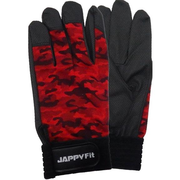 JAPPY JPF-178MR-M 作業用手袋(JAPPYフィット) Mサイズ 赤迷彩