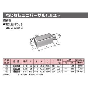Panasonic パナソニック DS63191 ねじなしユニバーサル(LB型 Panasonic パナソニック DS63191 ねじなしユニバーサル(LB型