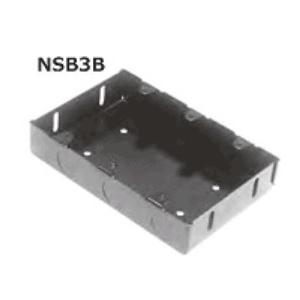 外山電気 NSB3B ブラックスイッチボックス3個用標準形 日本間 カバーなし 鋼板製｜netdenzai