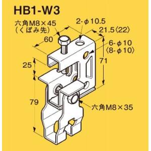 ネグロス Z-HB1-W4 ネグロック 吊りボルト支持金具 一般形鋼・リップ
