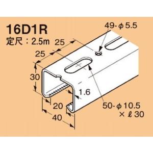 30本 ワールドダクター(ダクターチャンネル 穴あきタイプ) 全長2.5m D1A ネグロス電工 ワールドダクター(ダクターチャンネル 穴あきタイプ) ネグロス電工