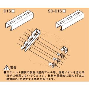 ネグロス S-D1S10T ワールドダクター 天井・壁面用 短尺ダクターチャンネル ステンレス鋼｜netdenzai