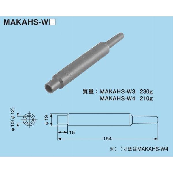 ネグロス MAKAHS-W3 マックツール アンカーボルト打込み工具 （径：Ｍ10・W3／8、長さ：...