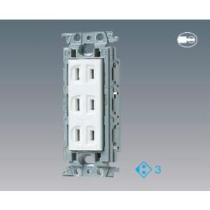 パナソニック WTF13034WK コスモシリーズワイド21 埋込トリプルコンセント 絶縁枠付 ホワ...