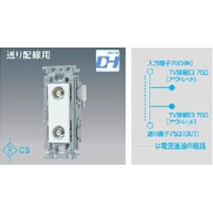 WCS4822W パナソニック　埋込高シールドテレビコンセント Panasonic（パナソニック） WCS4822W ホーム用 埋込高シールドテレビ