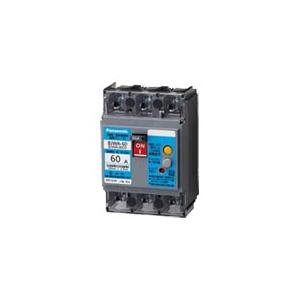 パナソニック BJWA34041 漏電ブレーカBJWA-60型 3P40A100mA(モータ保護兼用)