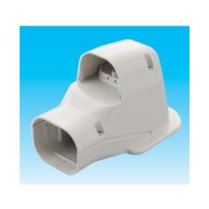 因幡電工 SWK-77N-W エアコン用配管化粧カバー 壁面取出し（換気