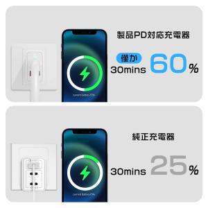 iPhone 急速充電器 ケーブルセット 30...の詳細画像4