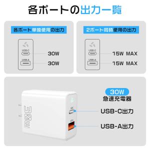 iPhone 急速充電器 ケーブルセット 30...の詳細画像5