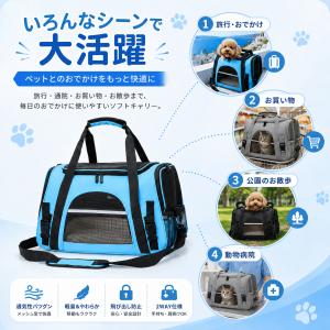 ペットキャリーバッグ 犬 猫 キャリーケース ...の詳細画像1