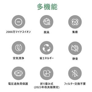ミニ空気清浄機 イオン発生器 除菌 消臭 脱臭...の詳細画像2