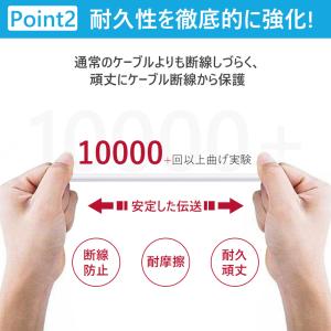 iPhone 充電ケーブル MFi認証品 充電...の詳細画像4
