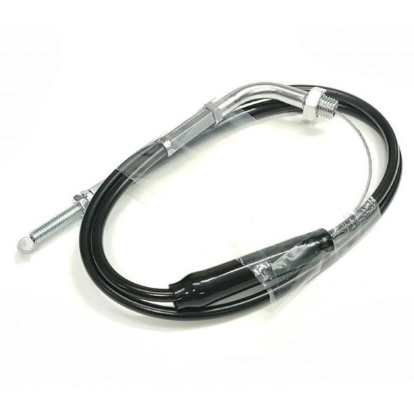 アクティブ ACTIVE 専用スロットルワイヤー 【メッキ金具/アウターブラック】(戻し側) Nin...