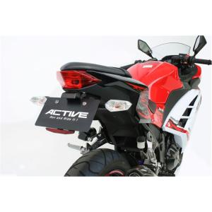 アクティブ ACTIVE フェンダーレスキット ブラック [LEDナンバー灯付き] Ninja250 '13〜'17｜neteceterashop