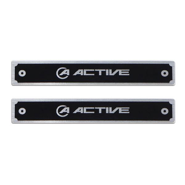 アクティブ ACTIVE サブフレーム用メタルステッカー 2枚入