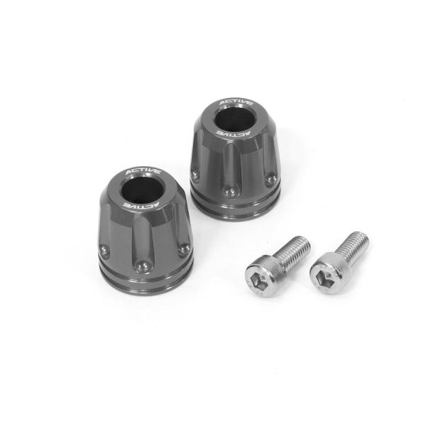 アクティブ ACTIVE アルミバーエンド リボルバー φ33-L35 KAWASAKI用 M8 カ...