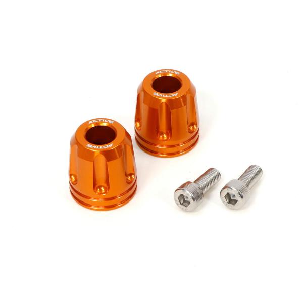 アクティブ ACTIVE アルミバーエンド リボルバー φ33-L35 KAWASAKI用 M8 カ...