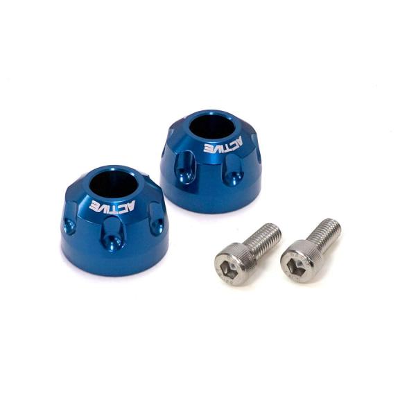 アクティブ ACTIVE アルミバーエンド リボルバー φ33-L22.5 KAWASAKI用 M8...