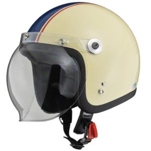 リード工業 BARTON BC-10 ジェットヘルメット アイボリー×ネイビー フリーサイズ