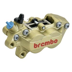 brembo ブレーキキャリパー P4 30/34 40mm 左右用（金/赤） brembo（ブレンボ） Brembo P4-40R アキシャル 4P キャリパー ゴールド