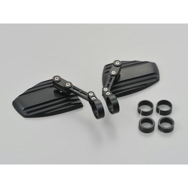 デイトナ DAYTONA ハイサイダーウェーブ バーエンドミラーアダプター別売 ブラック