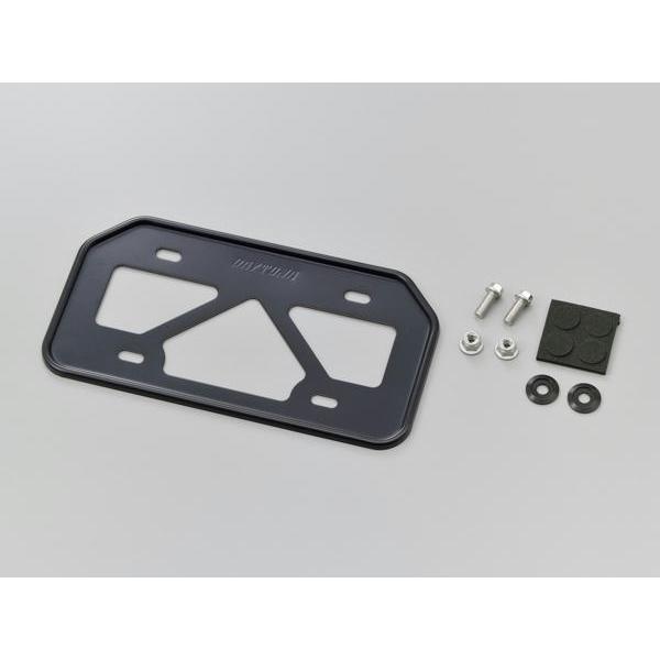 デイトナ DAYTONA 軽量ナンバープレートホルダー 原付用山型 サイズM ブラック