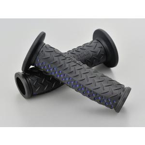 デイトナ DAYTONA GRIPPY GRIP GG-D-ADV エンド貫通 Φ22.2ハンドル用 ブラック×ブルー｜neteceterashop