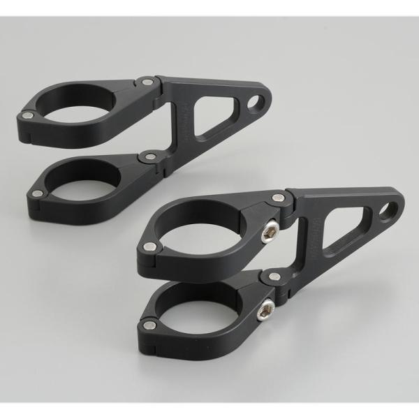 デイトナ DAYTONA アルミヘッドライトブラケット Φ35/ショート マットブラック