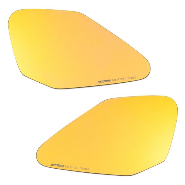 デイトナ DAYTONA ハイビジ貼り付けタイプミラー ゴールド KAWASAKI1