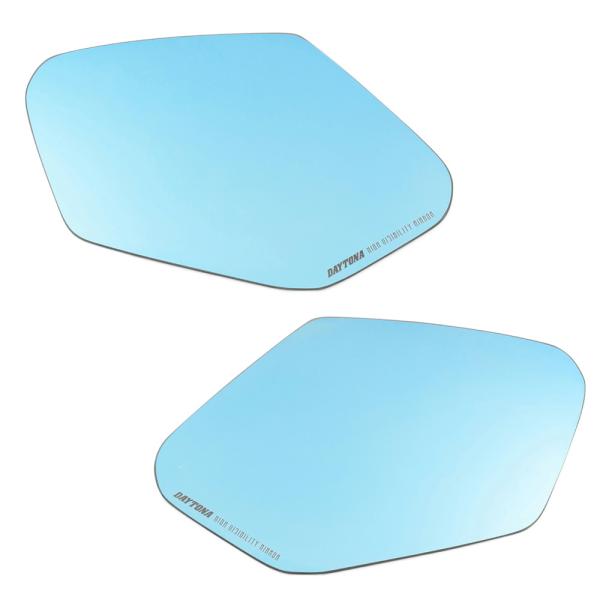 デイトナ DAYTONA ハイビジ貼り付けタイプミラー ブルー HONDA1