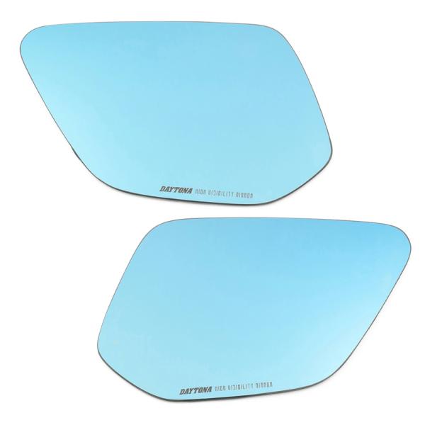 デイトナ DAYTONA ハイビジ貼り付けタイプミラー ブルー YAMAHA1