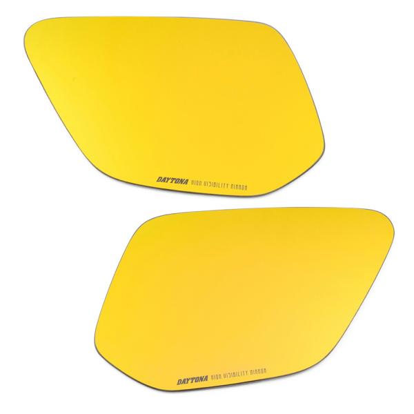 デイトナ DAYTONA ハイビジ貼り付けタイプミラー ゴールド YAMAHA1