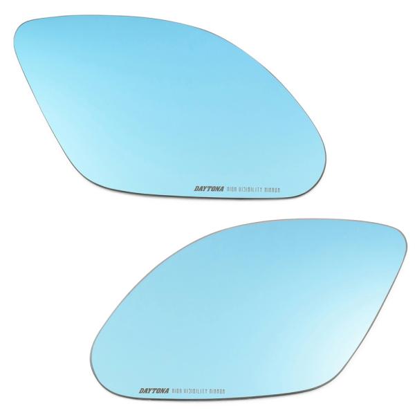 デイトナ DAYTONA ハイビジ貼り付けタイプミラー ブルー SUZUKI1