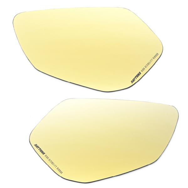 デイトナ DAYTONA ハイビジ貼り付けタイプミラー KAWASAKI2 ゴールド