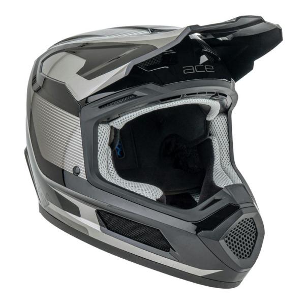 ディーエフジー DFG ACE エースヘルメット ブラック/シルバー サイズL
