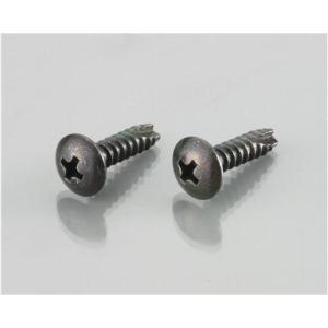 キタコ KITACO ウインカー＆ボディ用ビス 十字穴付/トラス/2種タッピング M4×16mm 黒色クロメート 2種溝付 2ヶ｜neteceterashop